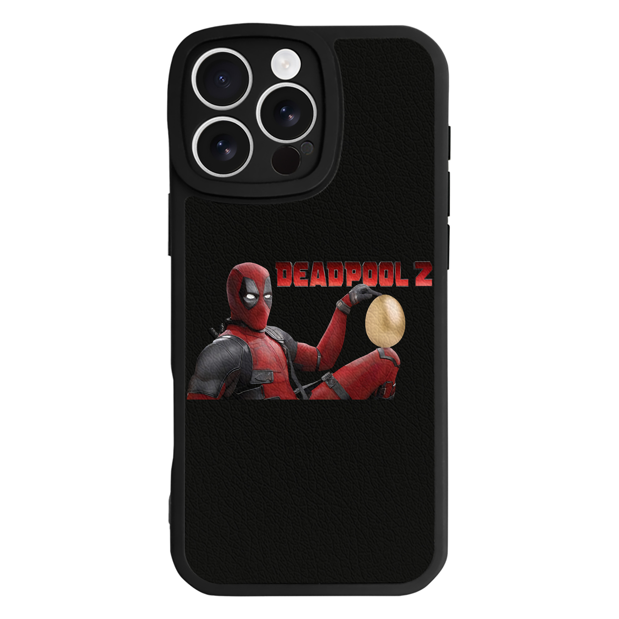（画像用） Deadpool デッドプール 【iPhone 16シリーズ対応】シリコンスマホケース（レザー調） 材質：シリコン